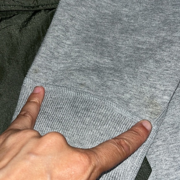 Reigning Champ Nylon Patch Popover Hoody Hoodie Gray Large - Picture 6 of 9